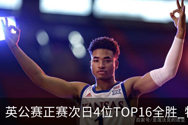英公赛正赛次日4位TOP16全胜 特鲁姆普艾伦进32强
